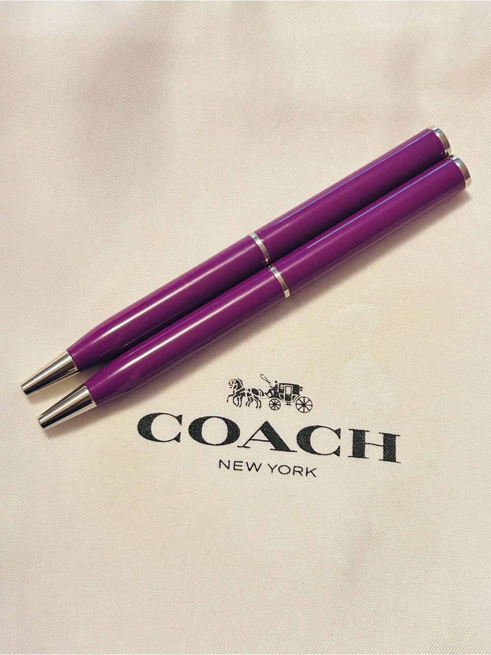 Coach Purple Pens Keychain/ Bag Charm (PRICE FOR ONE)